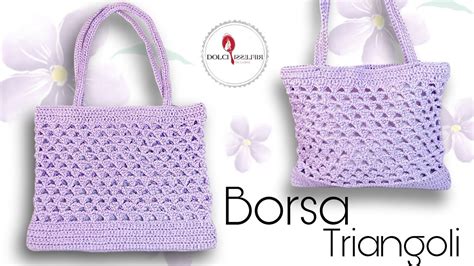 Borsa Triangoli Stile Prada All’Uncinetto: Tutorial Facile.